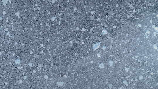 南极洲Brash冰冰川空中俯视图