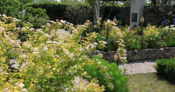 阳光户外花园庭院设计花境设计