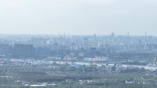 上海宝山区航拍空镜视频素材模板下载
