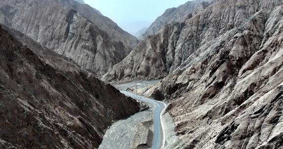 帕米尔高原千年古道塔莎古道山脉峡谷戈壁滩