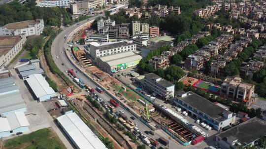 航拍深圳城市建筑风景