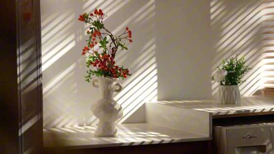 窗帘飘动光影唯美小清新