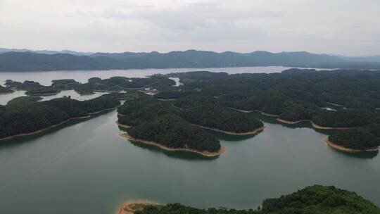 旅游景区湖北洈水风景区4A景区航拍