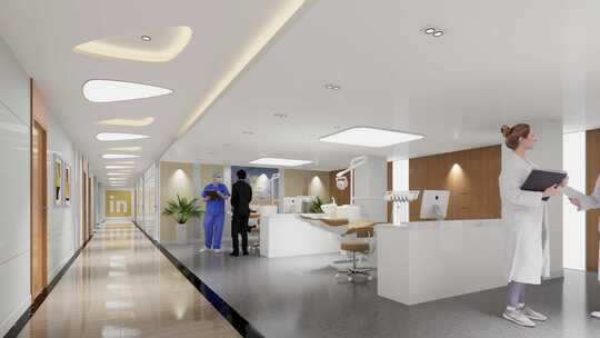 医院大厅门诊口腔科_007 4K