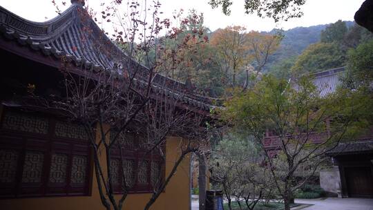 杭州飞来峰永福寺禅院风景