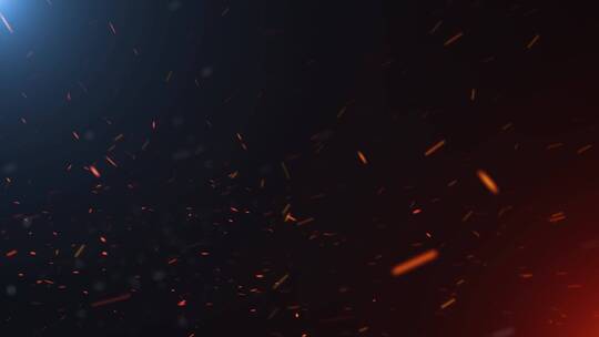 冷暖光效粒子火花背景AE背景视频