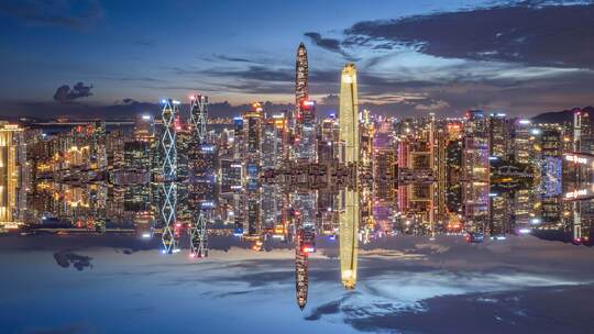 深圳城市镜像科技空镜视频素材模板下载