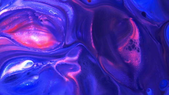 蓝紫色油漆混合动画
