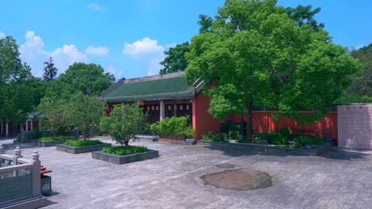 广西南宁孔庙传统中式古建筑与广场庭院