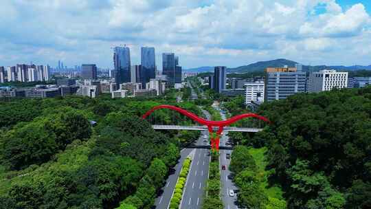 广东黄埔科学城周边航拍