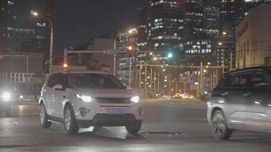 城市夜景 下班回家 白领下班