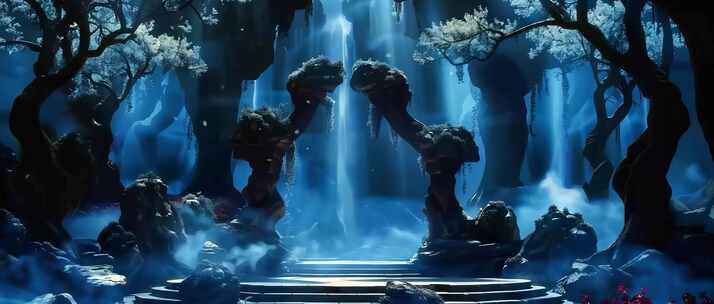 奇幻古风3D合成场景