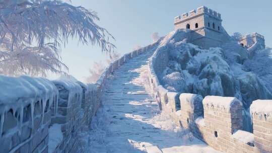 古长城万里长城航拍云海长城日出长城云雾