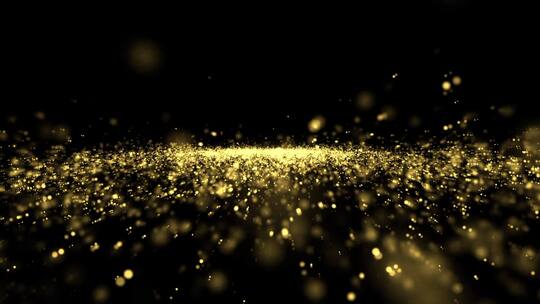 金色粒子包装元素视频