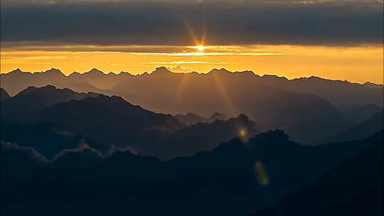 祖国大好河山日出云海日落延时大自然风景风