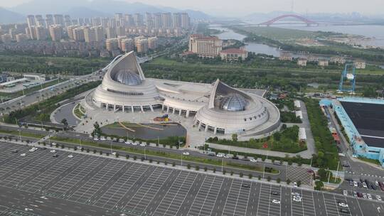 中国港口博物馆4K外景航拍