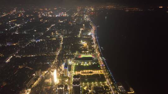 潮汕夜景航拍