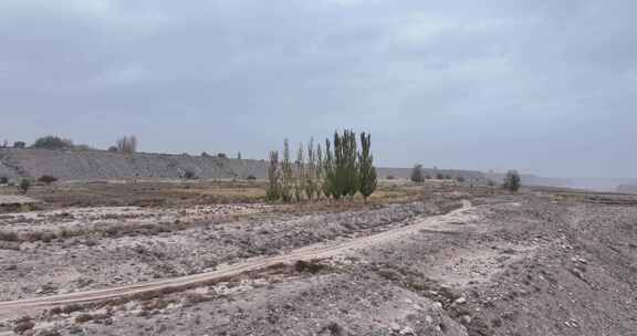 甘肃洪水河峡谷航拍