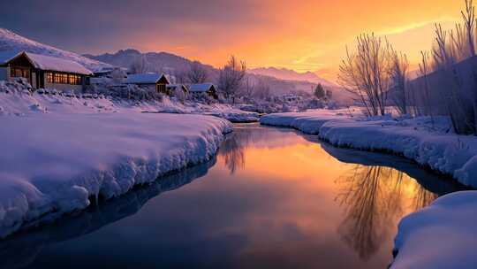 冬季唯美雪景