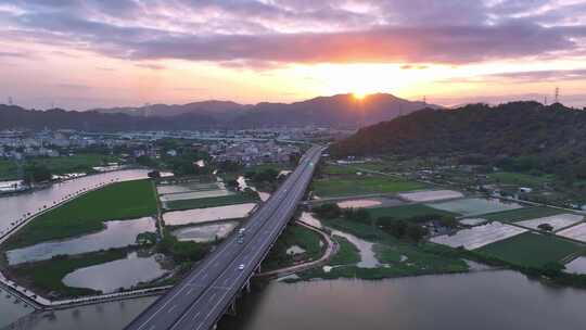 高速公路风景视频