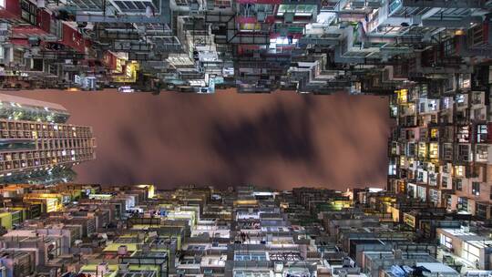 大湾区香港地标怪兽大厦商业宣传片城市延时