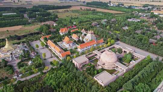 河南洛阳白马寺航拍