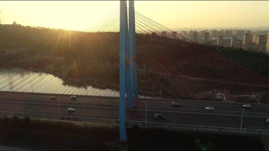 青岛丹山大桥航拍视频