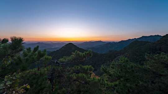 辽宁鞍山千山日出延时