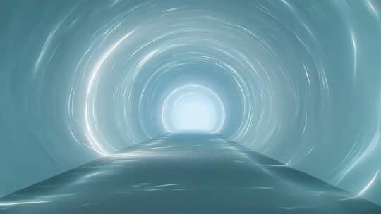 蓝色隧道穿梭特效素材