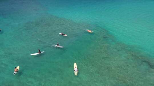 冲浪者冲浪夏威夷