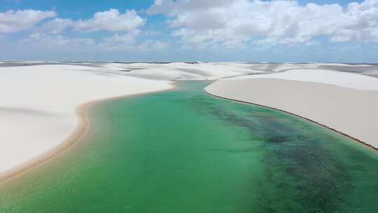 Lencois Maranhens巴西。热带风光。巴西东北部。