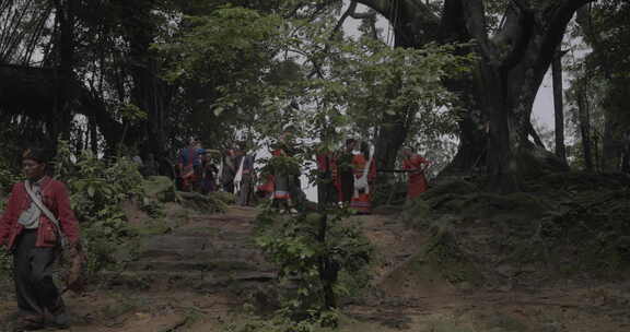 云南佤族拉木鼓祭祀活动