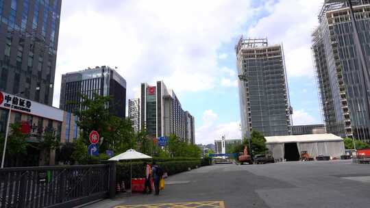 上海繁华的街道视频素材模板下载