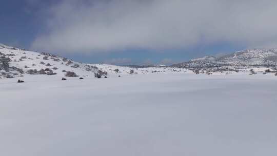 雪地摩托，雪，雪，骑