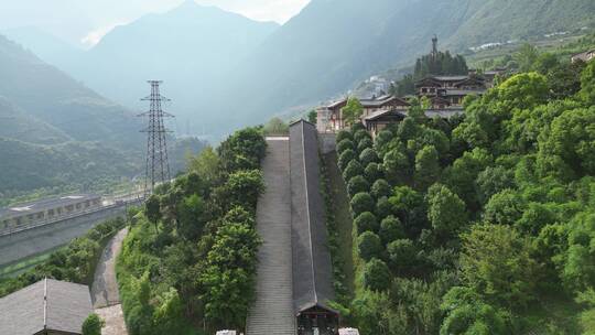 航拍王昭君故里4A景区