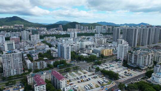 三亚河城市风景风貌