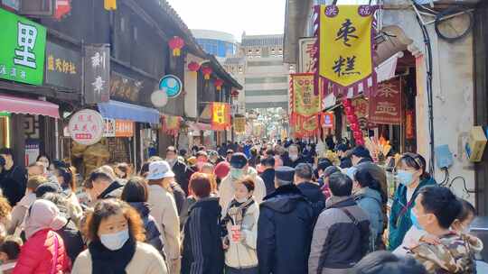 航拍浦东新区新场古镇江南水乡建筑