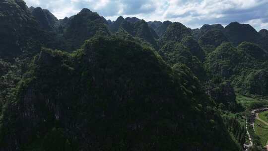 贵州兴义万峰林，十万大山航拍