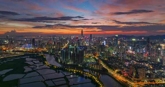 深圳晚霞延时