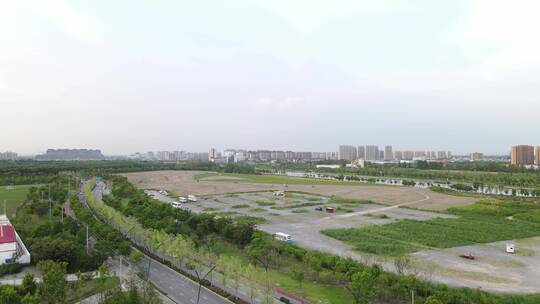 上海之鱼奉贤泡泡公园奉贤博物馆全景4K航拍