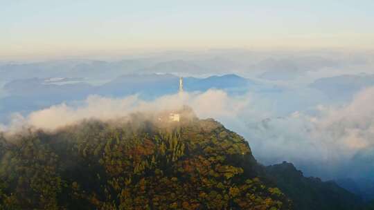 航拍高山云海