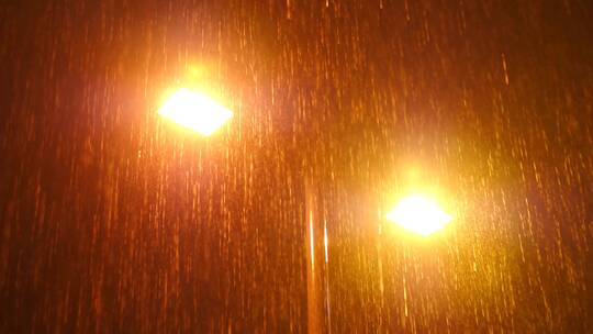 雨夜开车，行人，路灯唯美4k素材