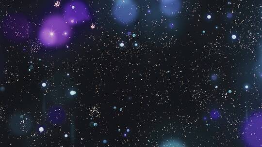 紫色光斑和星光粒子