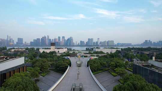 杭州钱江新城城市风景航拍