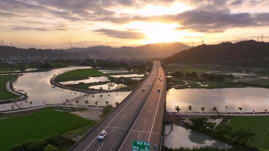 高速公路风景视频