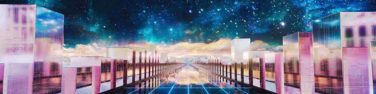 梦幻星空穿梭舞台背景