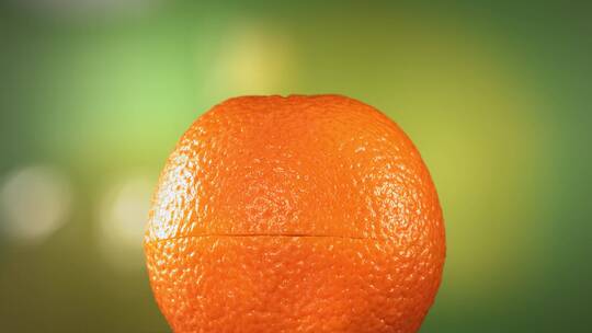 新鲜的橙色水果喷出果汁
