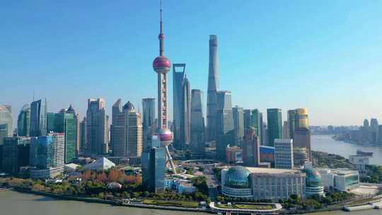 上海外滩乍浦路桥苏州河陆家嘴城市风景视频