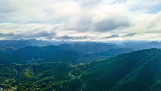 山川云海清晨早晨风光山丘航拍天空