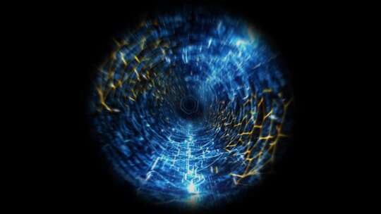 蓝色梦幻隧道背景